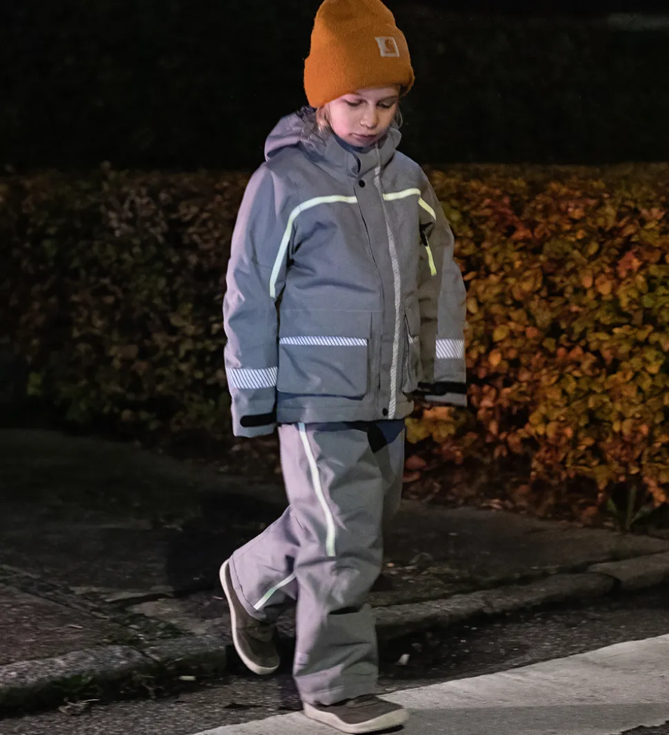 ILDHU Vinterjakke - Norly - Light Grey m. Selvlysende Reflekser