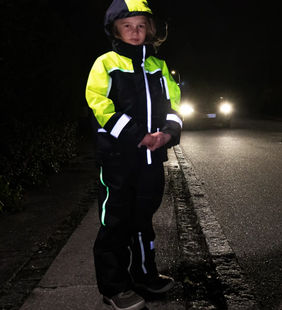 ILDHU Vinterjakke - Norly - Navy/Yellow m. Selvlysende Reflekser