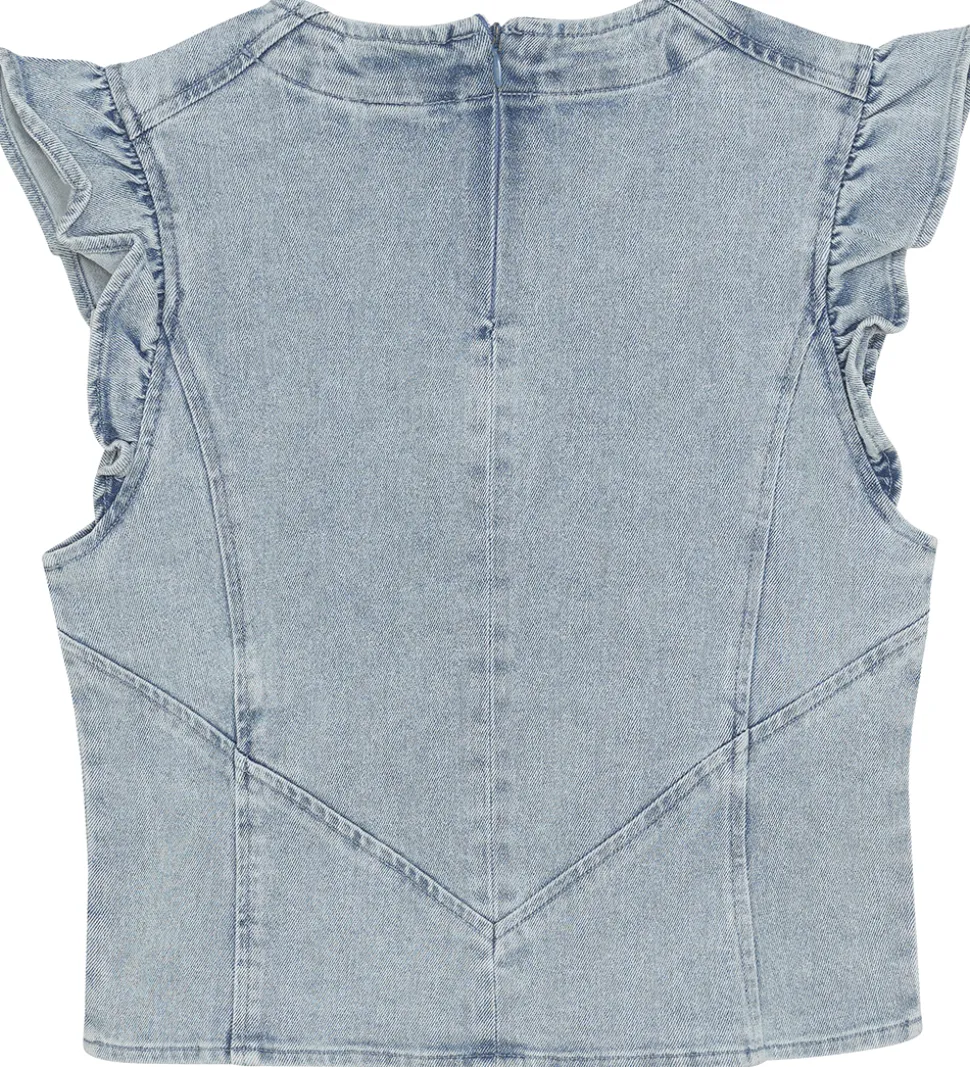 Indian Blue Jeans Top - Light Denim Blue