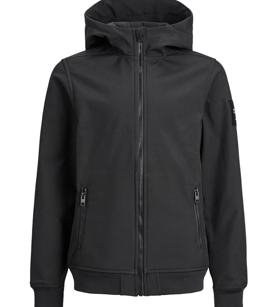 Jack & Jones Softshelljakke m. Fleece - Noos - Sort
