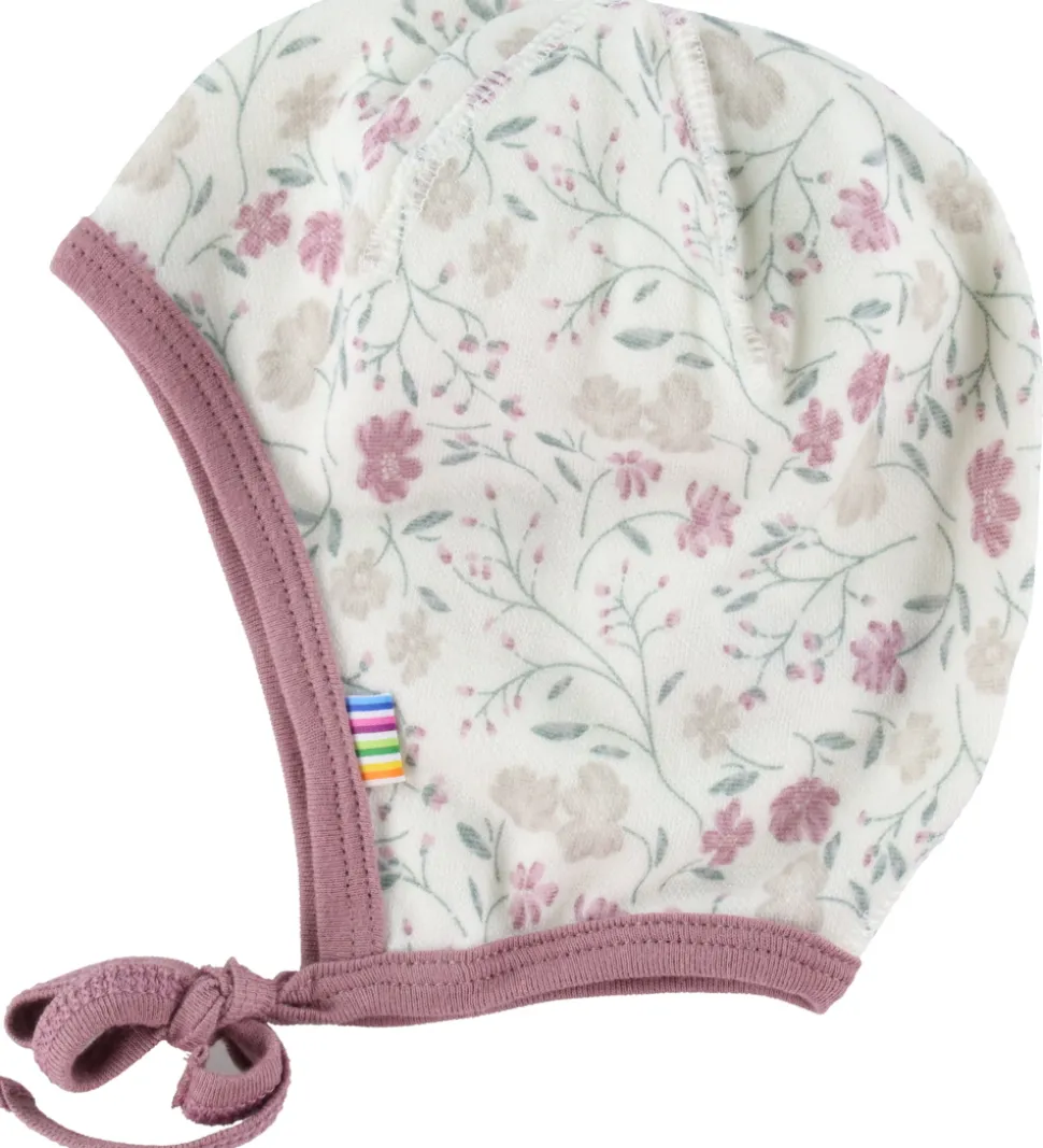 Joha Babyhjelm - Uld/Bambus - Offwhite/Rose