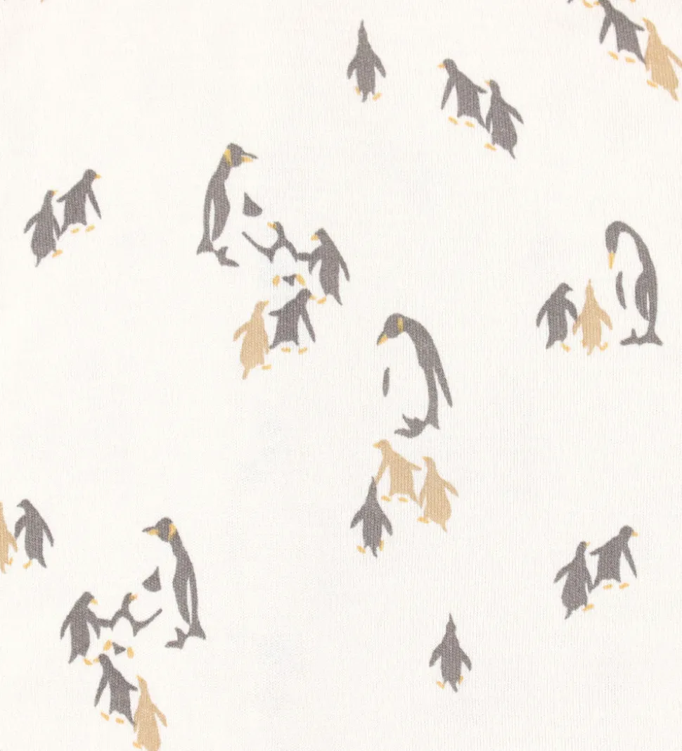 Joha Bluse - Viskose/Bambus - Lys Beige m. Print