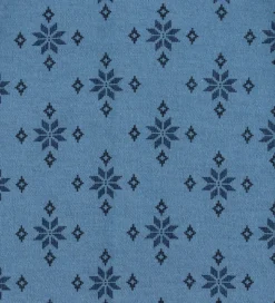 Joha Boxershorts - Uld/Bomuld - Blå m. Snefnug