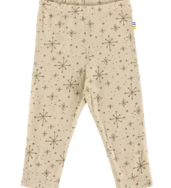Joha Leggings - Uld - Beige m. Stjerner