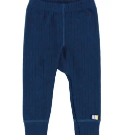 Joha Leggings - Uld - Rib - Mørk Turkis