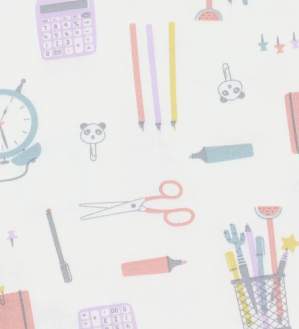 Joha Undertrøje - Viskose/Bambus - Off White m. Print