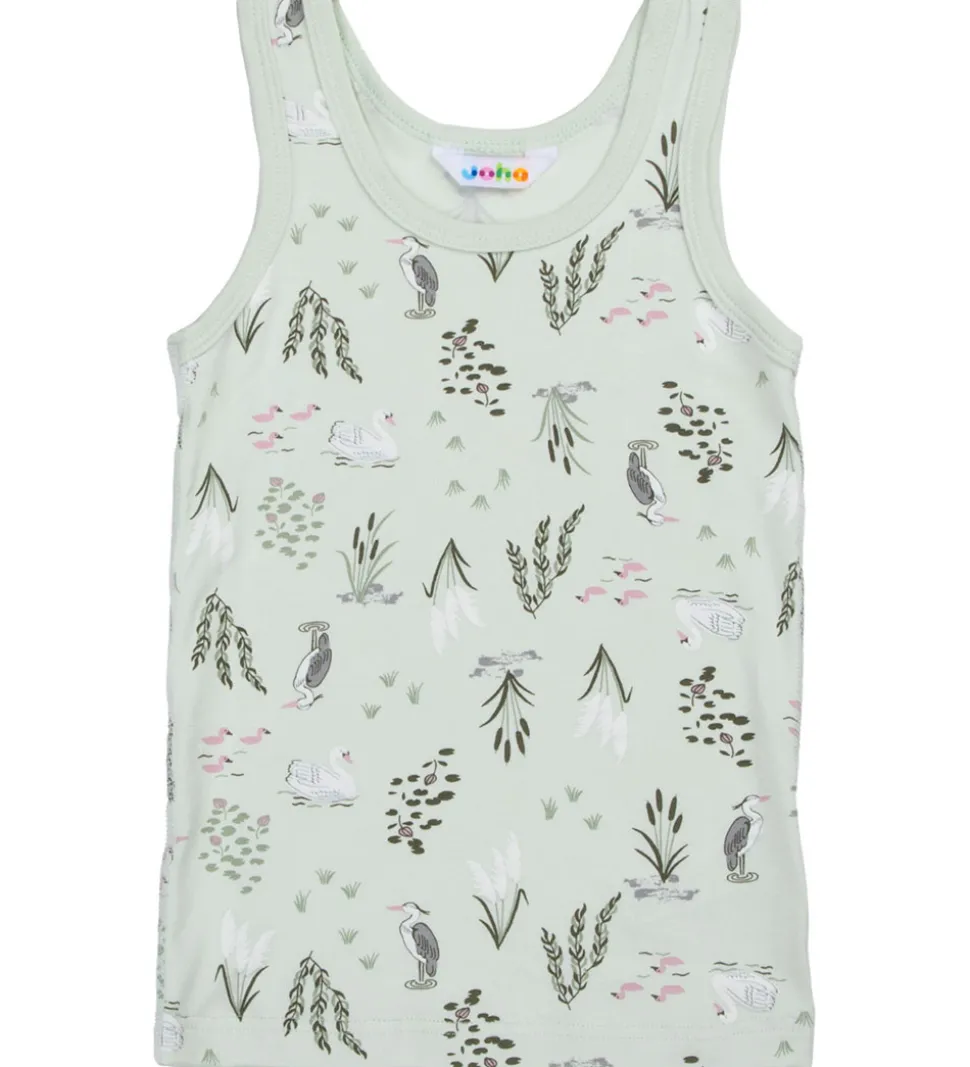 Joha Undertrøje - Viskose/Bambus - Mynte m. Svane