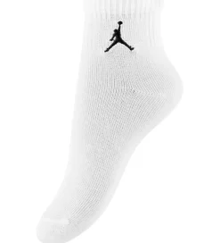 Jordan Ankelstrømper - 6-pak - Hvid m. Sort