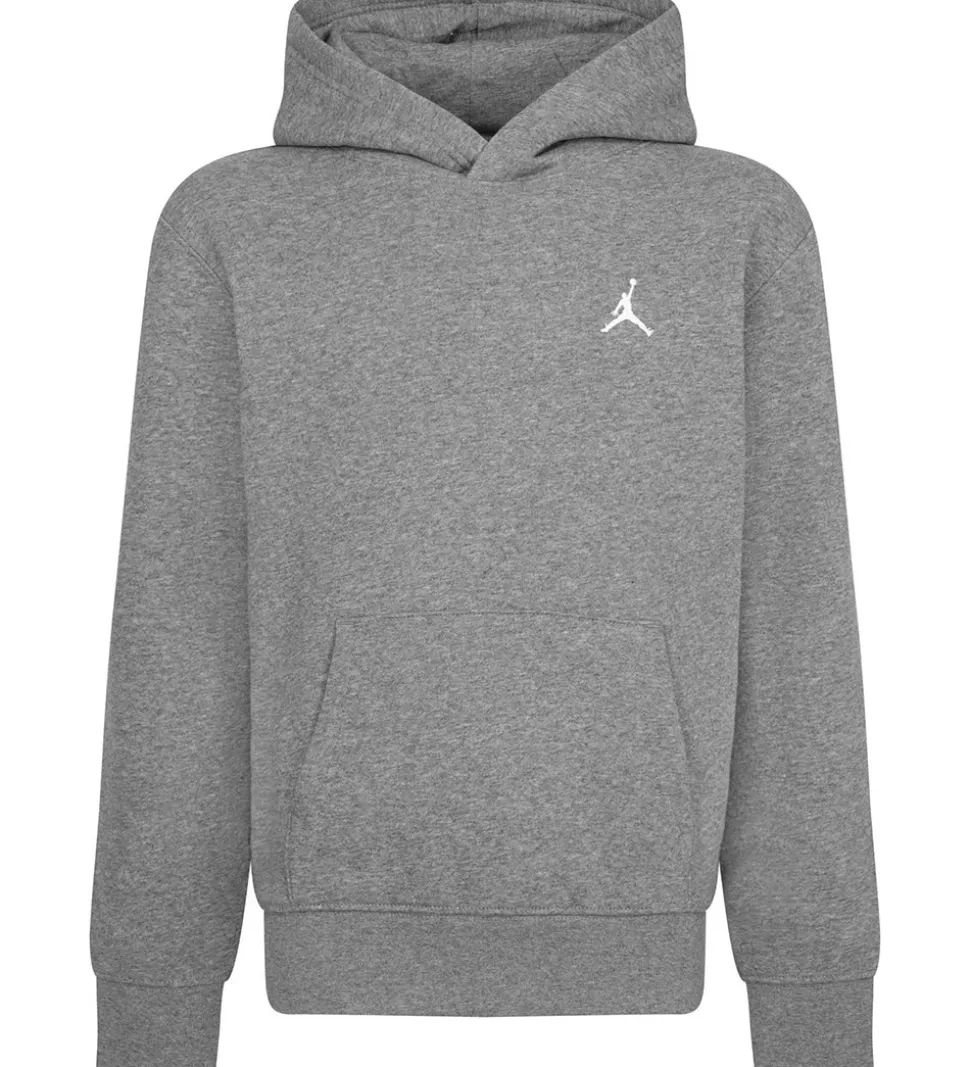 Jordan Hættetrøje - Carbon Heather m. Logo