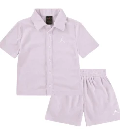 Jordan Shortssæt - Skjorte/Shorts - Frotté - Doll m. Logo