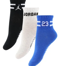 Jordan Skridsikre Strømper - 3-pak - Birch Heather/Blå/Sort