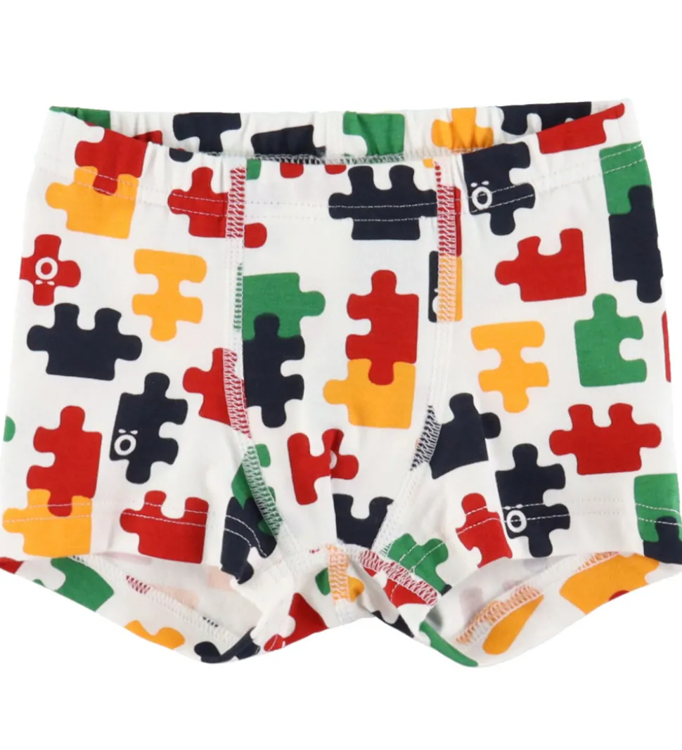 Katvig Undertøj - Hvid m. Puslespil