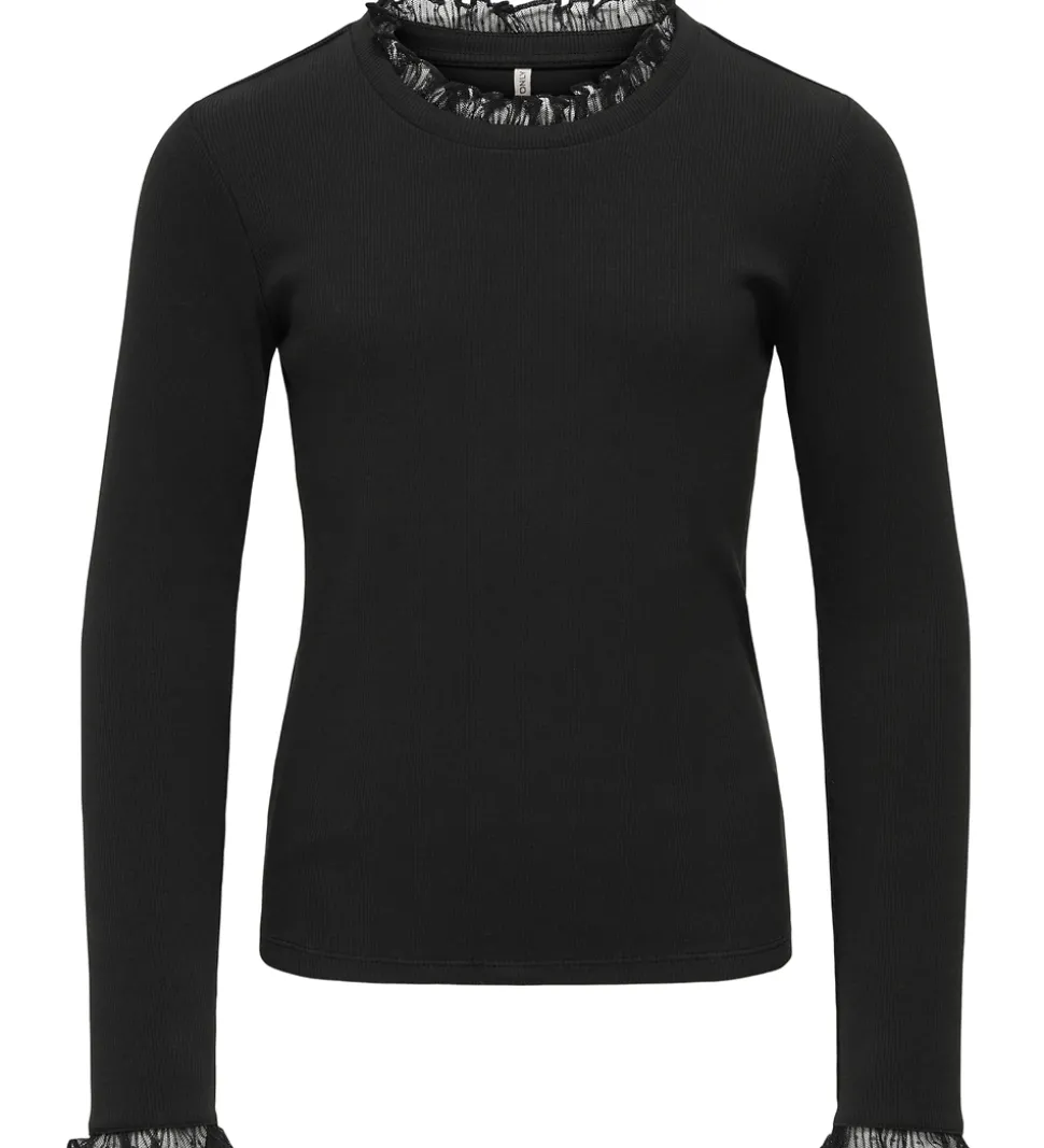 Kids Only Bluse - Rib - KogLeslie - Sort
