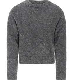 Kids Only Bluse - Strik - KogPiumo - Black/Silver Glitter