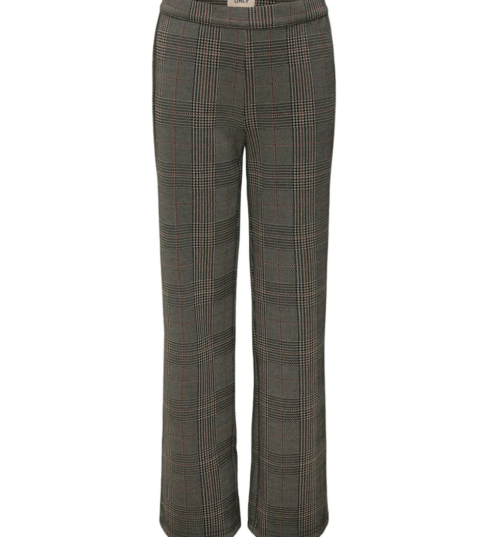Kids Only Bukser - KogFine - Wide - Seal Brown/Libra Checks