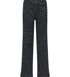 Kids Only Bukser - KogMelia - Black/Dots Cloud Dancer