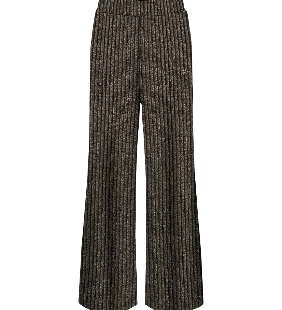 Kids Only Bukser - KogQueen - Black/Lurex Light Gold/Silver