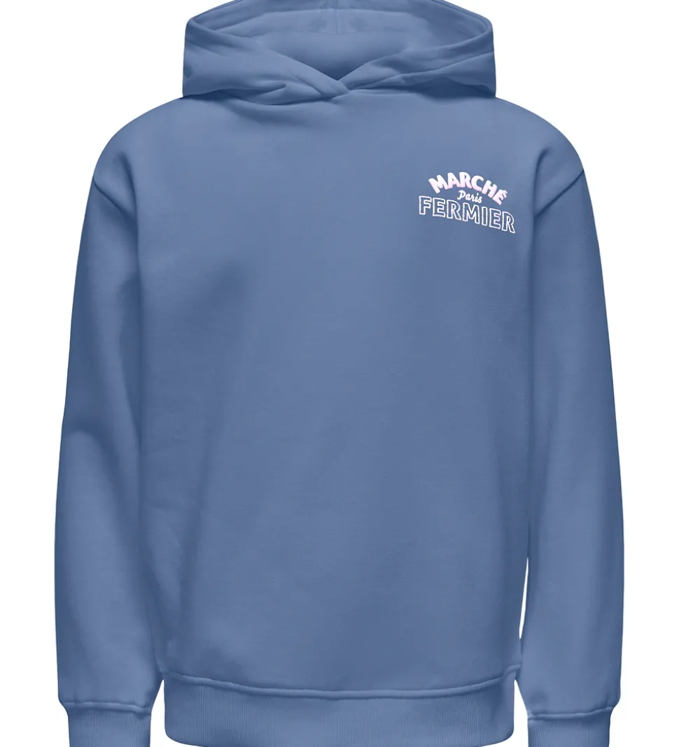 Kids Only Hættetrøje - KogHollylife - Vintage Indigo/Marche