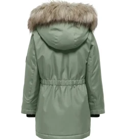 Kids Only Jakke - Noos - KogIris - Desert Sage/Fur Light Grey