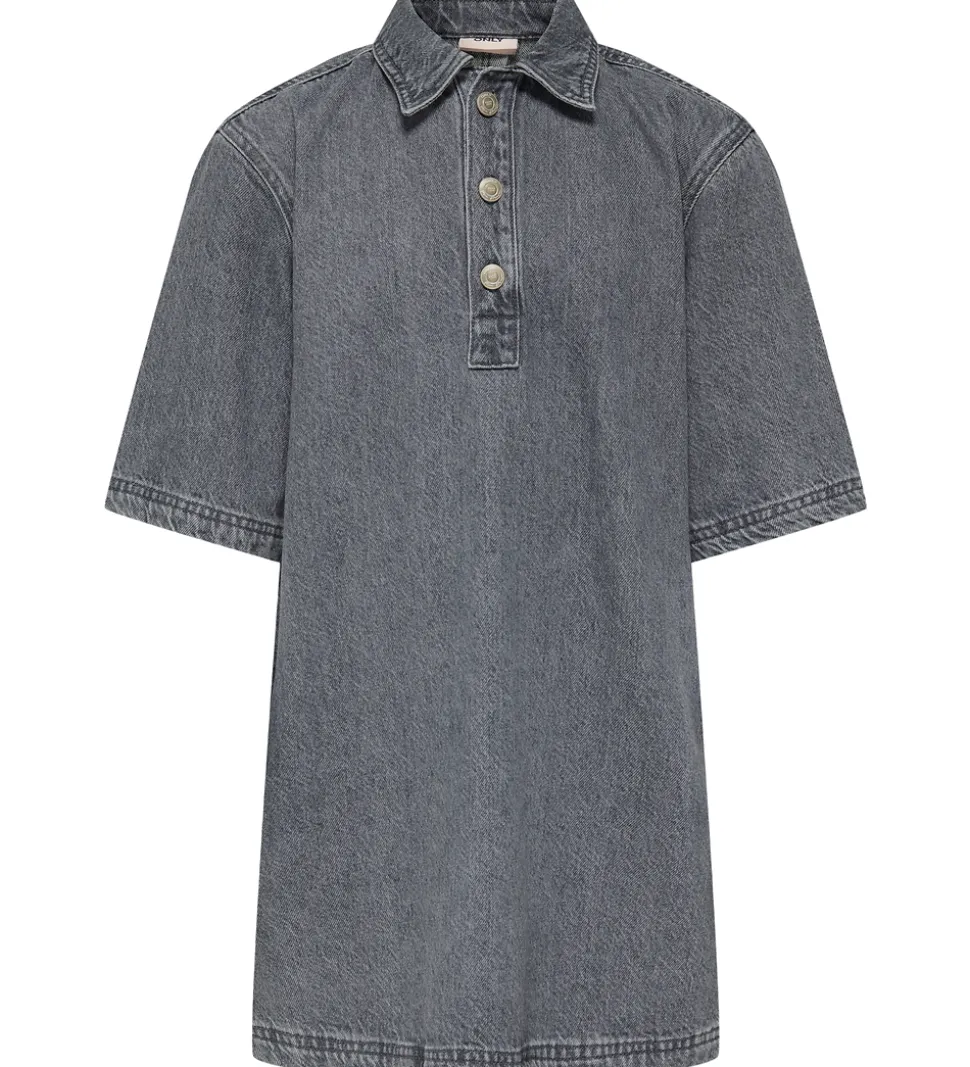 Kids Only Kjole - Denim - KogGry - Grå