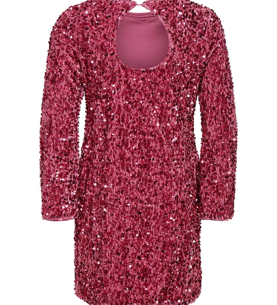 Kids Only Kjole - KogConfidence - Rose Wine m. Palietter