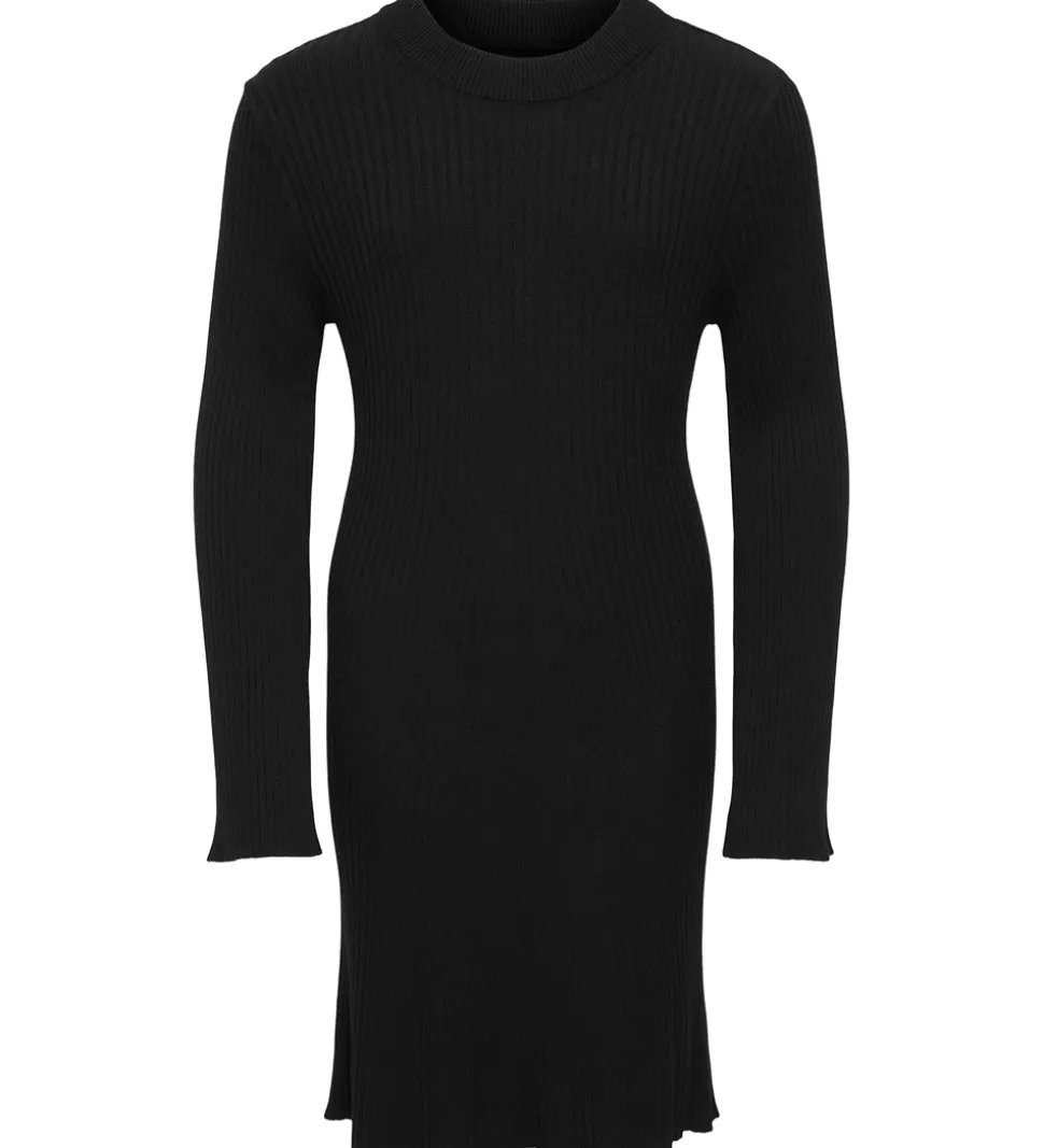 Kids Only Kjole - Strik - Rib - KogBianka - Sort