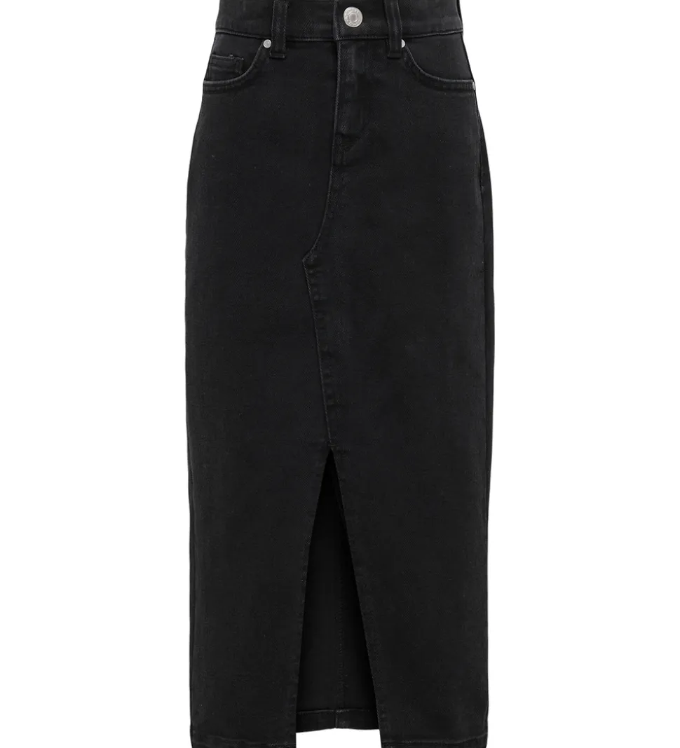 Kids Only Nederdel - Denim - Midi - KogSiri - Washed Black