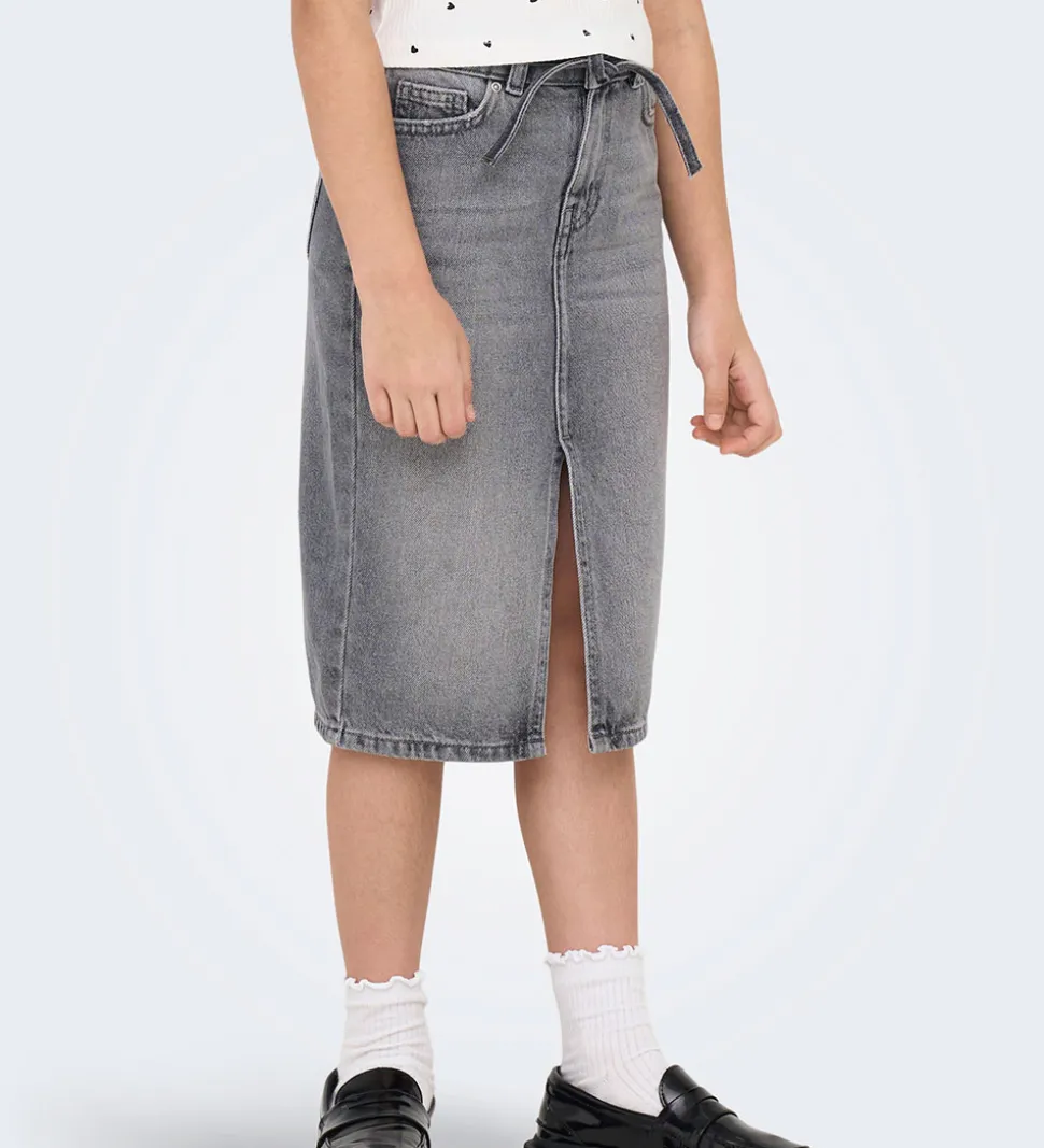 Kids Only Nederdel - KogGianna - Medium Grey Denim