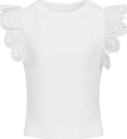 Kids Only Top - KogDrea - Cloud Dancer m. Hulmønster