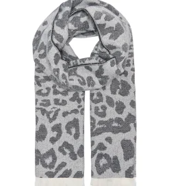 Kids Only Tørklæde - 170 cm - Strik - KogBrina - Sort m. Leopard