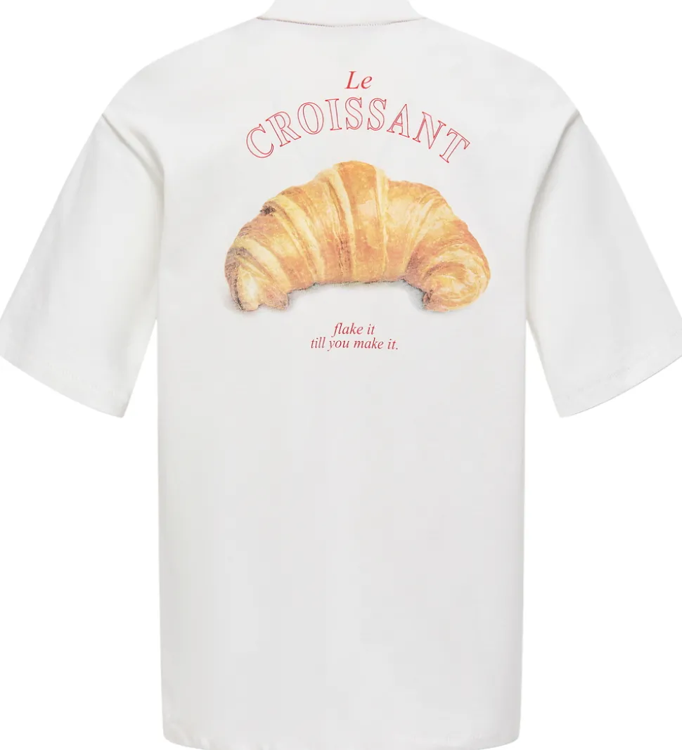 Kids Only T-shirt - KogBabette - Cloud Dancer/Croissant