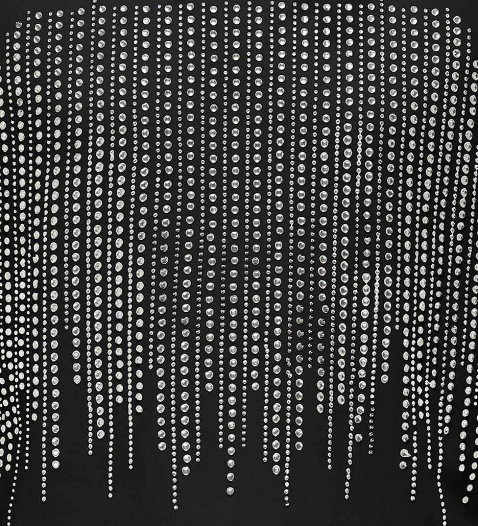 Kids Only T-shirt - KogBillie - Stone Top - Black/Rhinestone Sil