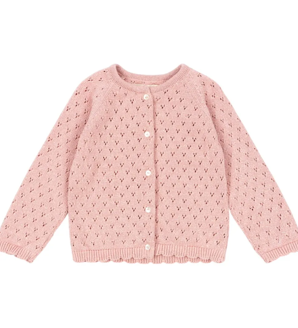 Konges Sløjd Cardigan - Strik - Mellow Rose m. Hulmønster