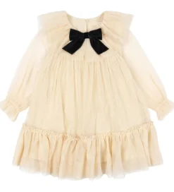 Konges Sløjd Tylkjole - Bow - Parchment