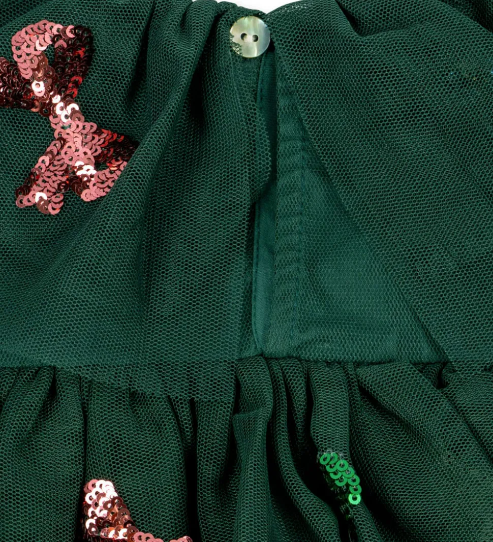 Konges Sløjd Tylkjole - Yvonne Christmas - Hunter Green m. Paill