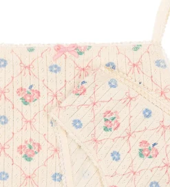 Konges Sløjd Undertøj - Rib - Minnie - Fleur Decor m. Hulmønster