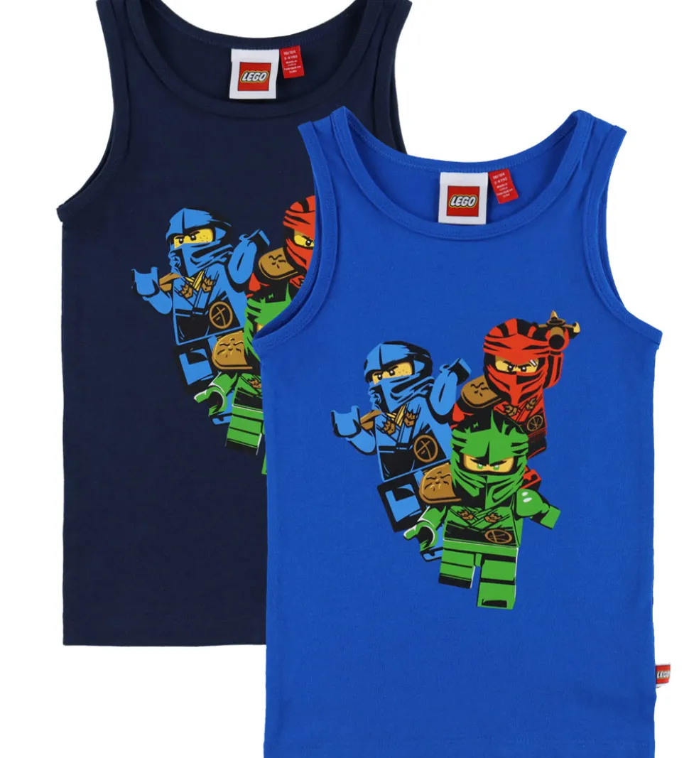 LEGO® Wear Ninjago Undertrøjer - 2-pak - LwaGan - Blå