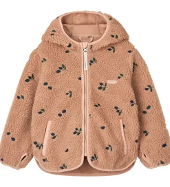 Liewood Fleecejakke - Mara - Berry/Pale Tuscany/Embroidery