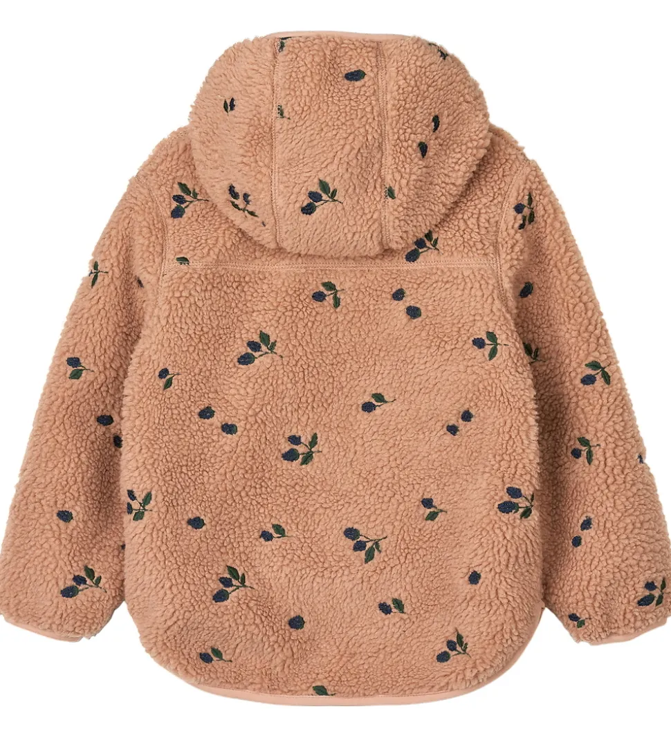 Liewood Fleecejakke - Mara - Berry/Pale Tuscany/Embroidery