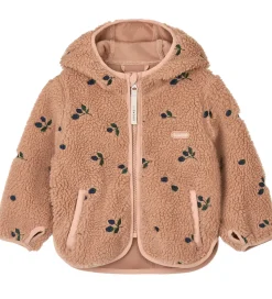 Liewood Fleecejakke - Mara - Berry/Pale Tuscany/Embroidery
