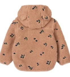 Liewood Fleecejakke - Mara - Berry/Pale Tuscany/Embroidery