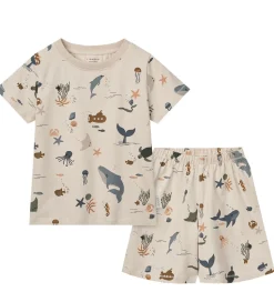 Liewood Nattøj - 2-delt - Ilford - Sea Creature/Sandy