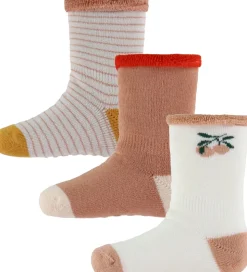 Liewood Strømper - 3-pak - Eloy - Peach/Sandy Mix