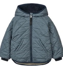 Liewood Termo/Fleecejakke - Jackson - Vendbar - Whale Blue Multi