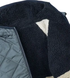 Liewood Termo/Fleecejakke - Jackson - Vendbar - Whale Blue Multi