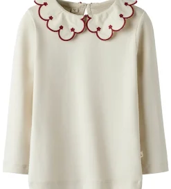 Lil Atelier Bluse - NmfFundo - Turtledove/ Red Dahila