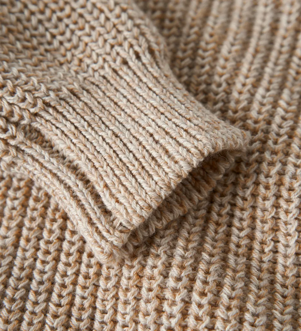 Lil Atelier Bluse - Strik - NbmRokko - Oxford Tan/Melange