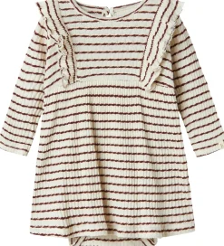 Lil' Atelier Kjolebody l/æ - Rib - NbfOsophia - Hot Chocolate