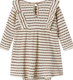 Lil' Atelier Kjolebody l/æ - Rib - NbfOsophia - Hot Chocolate