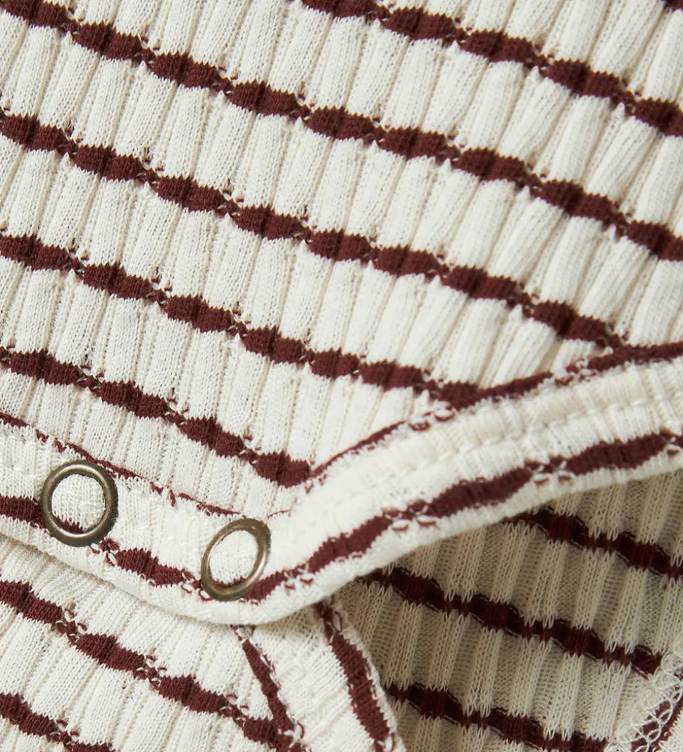 Lil' Atelier Kjolebody l/æ - Rib - NbfOsophia - Hot Chocolate